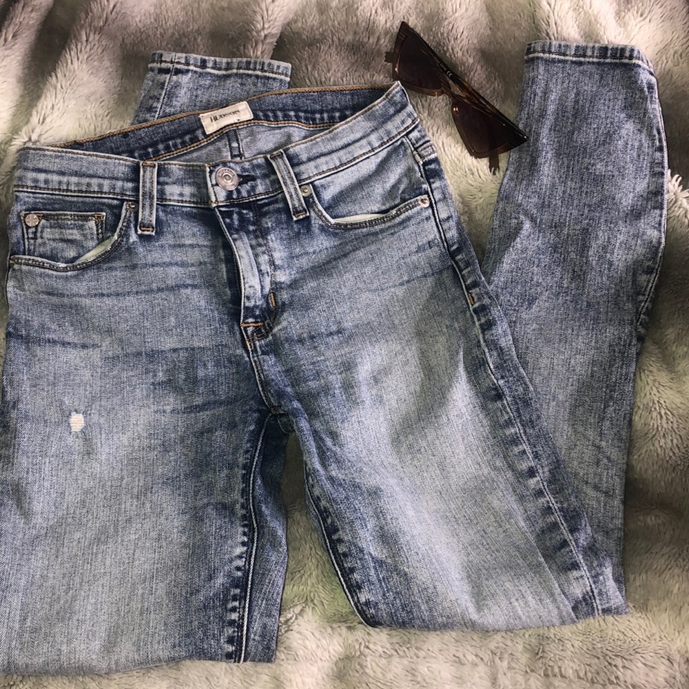 [Hudson Jeans] Washed Denim Skinny